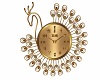 LL~GOLD WALL CLOCK