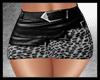 Leopard  Leather Skirt
