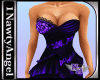(1NA) Purple Black Dress