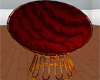red &  gold sphere chair