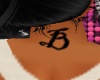 'B' Neck Tattoo