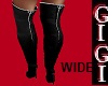GM Wide Boot Zip BLK