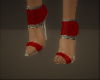 Red Shimmer Heels