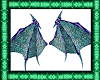 Blue Teal Dragon Wing