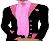 Black with pink tux
