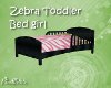 Zebra Toddler Bed girl
