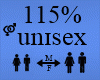 Unisex Avi Scaler 115%