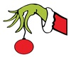 Grinch hand floor lights