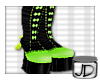 Green & Black Loli Boots