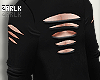 ZK∙Ripped shirt Black