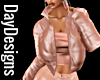 Rose Gold Leather Jacket