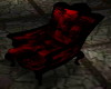 Blk/Red Winged Chair
