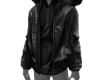 Leather Hoody Jacket