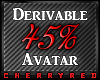 45% Avatar Derive 