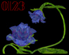 *0123* Blue Rose Chair