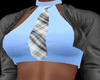 Leather Short Set-Blue