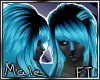 (M)Blu&Blk Wiki Hair[FT]