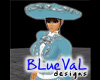 Sombrero Charro bb blue
