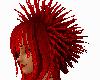 Red hedgehogspike hair