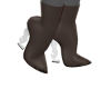 Boots 1 L Brown/White