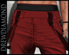 Dd- Stripe Pants Red