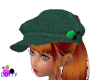 green newsboy cap