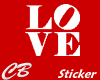 CB LOVE  Sticker