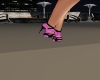 Black N Pink Sequin Heel