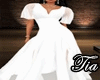 Tia Sheer Dress White