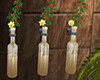 flowershop -trio bottles