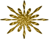 Gold Snowflake 1