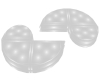 White PVC Helix Sofa Set