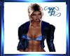 Leather Blue Jean Top