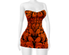 Orange Abstract Dress
