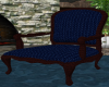 Blue Velvetine Chair
