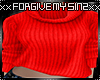 RED TURTLENECK SWEATER
