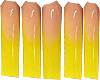 Yellow Tips XXL Nails
