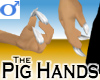 Pig Hand -White Mens