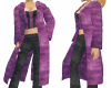 Purple Velvet Long coat