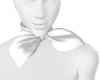 white bow scarf