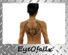 {eye} back tattoo love
