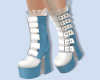 Alice's Boots Blue/White