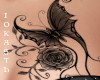 IO-Butterfly&Rose Tattoo