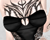 S. Corset Black + tattoo