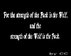 Wolf & Pack TP Sign