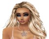 PEACH FLORAL NECKLACE