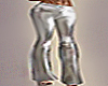 Metallic Silver Pants