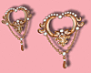 White Valentine Earrings