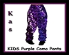 KIDS Purple Camo Pants
