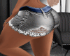 Skirt jeans V blue belt